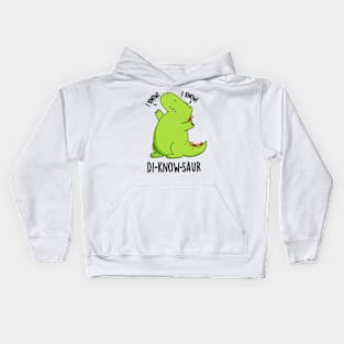 Di-know-saur Funny Dinosaur Pun Kids Hoodie